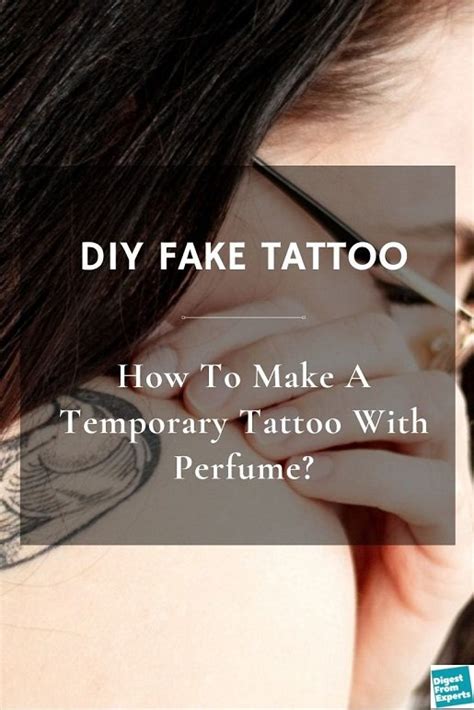 diy fake tattoo with perfume|temporary tattoo without perfume.